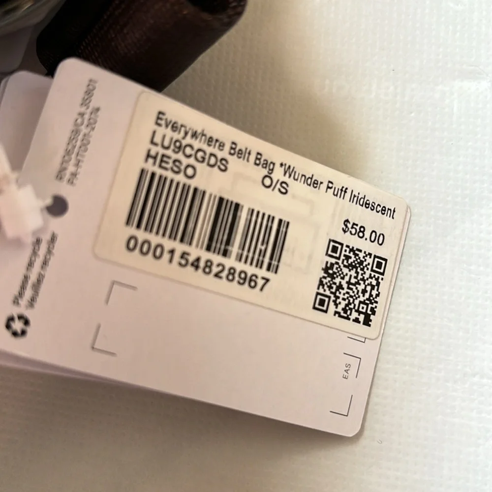 Lululemon EVERYWHERE BELT BAG WUNDERPUFF IRIDESCENT IN HEATHERED ESPRESS… - Picture 8 of 8